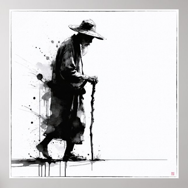 Vieil Homme - Impression Archivistique (Devant)