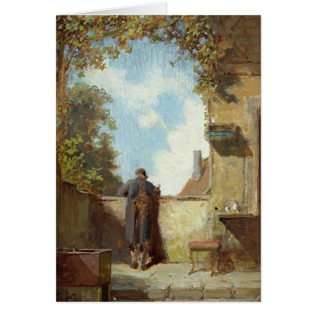 Vieil homme sur la terrasse (Devant)