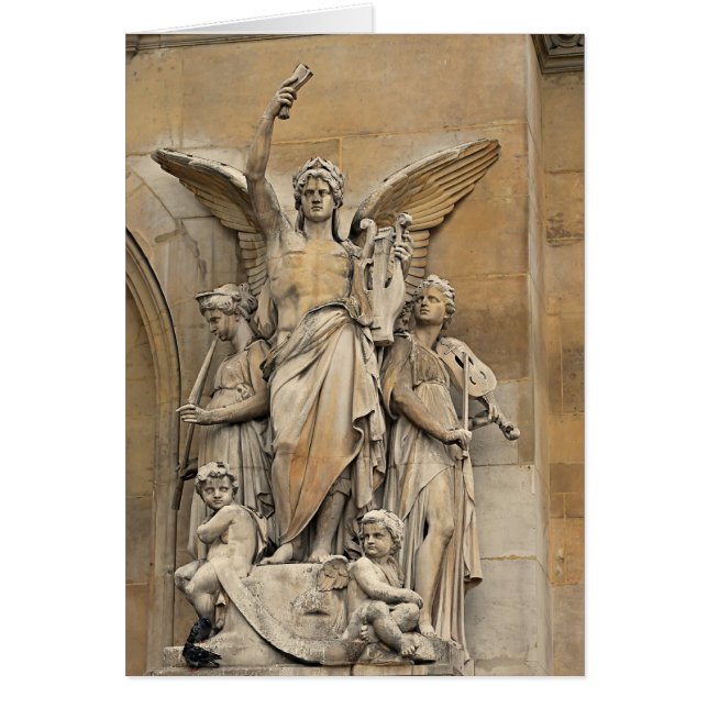 Vieil opéra Statues-1 de Paris (Devant)