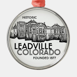 Vieil ornement historique de ville de Leadville le