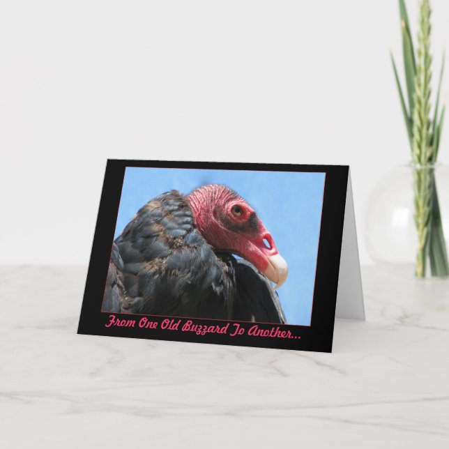 Vieille carte d'anniversaire de Buzzard (Devant)