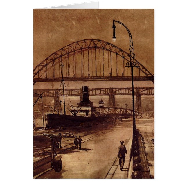 Vieille carte de bord du quai (Devant)
