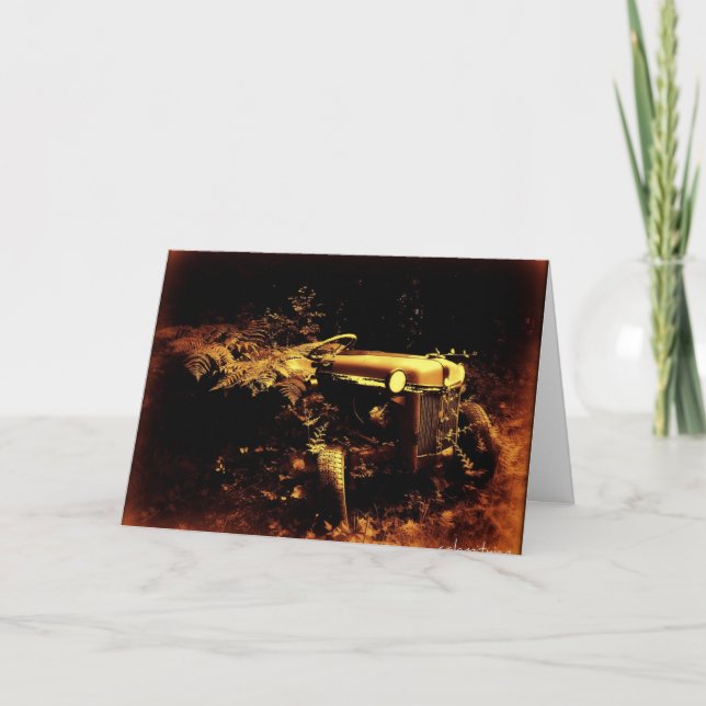 Vieille carte de fête des pères de sépia de (Devant)