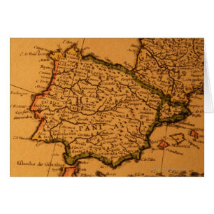 Vieille carte de l'Espagne
