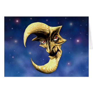 Vieille carte de lune de diable