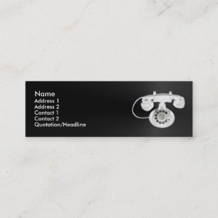 Vieille carte de profil de téléphone