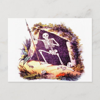 Vieille carte postale morne du Roi Death