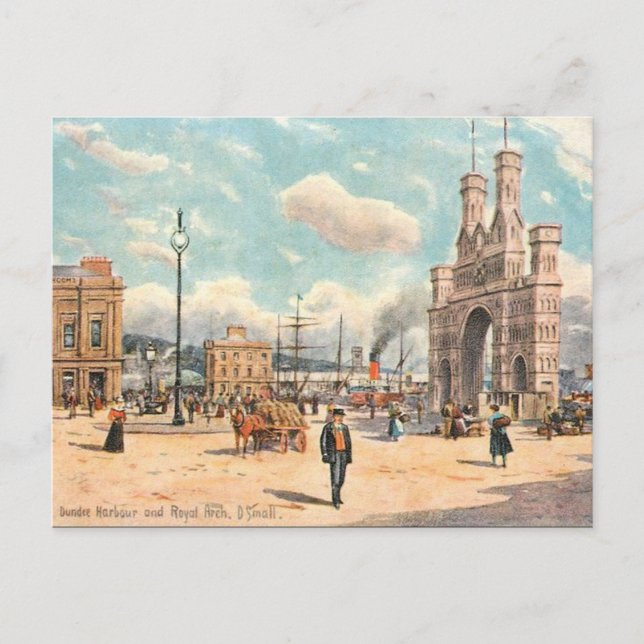 Vieille carte postale - voûte royale, Dundee, (Devant)