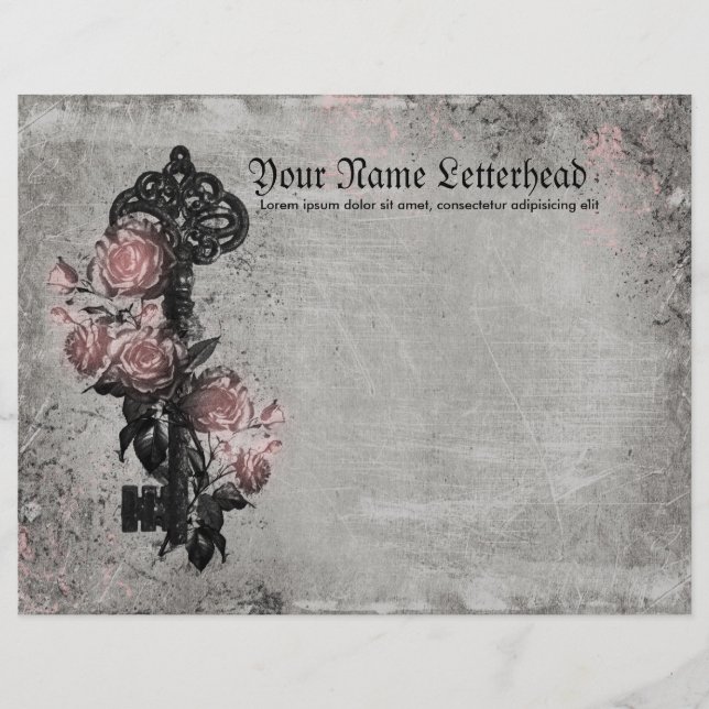Vieille Clé et Roses (Devant)