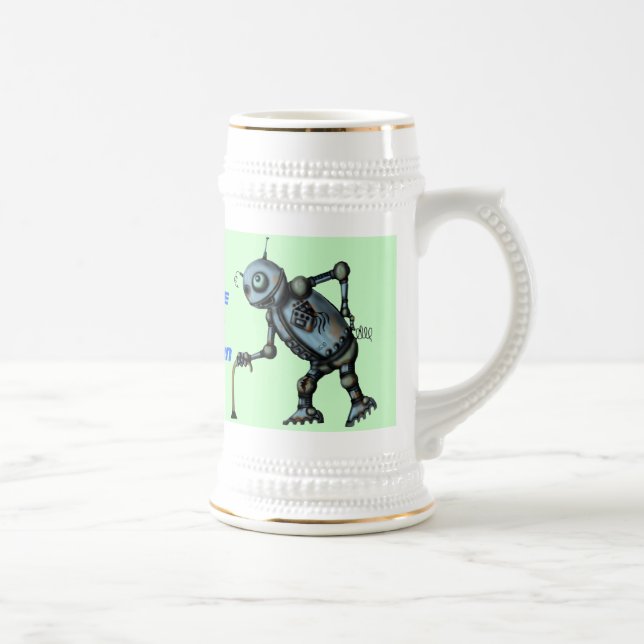 Vieille conception drôle de tasse de bière de (Droite)