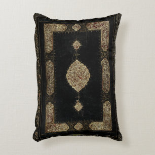 Vieille dorure fine en cuir de livre de coussin