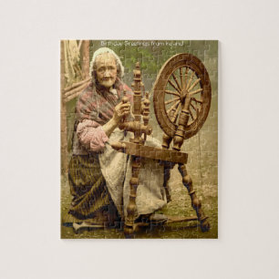 Vieille fileuse de laine irlandaise, Puzzle