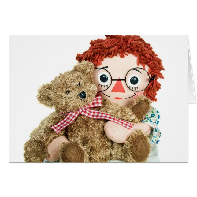 vieille poupée de chiffon et ours en peluche (Devant Horizontal)