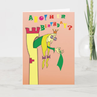 Vieille princesse dans les cartes d'anniversaire