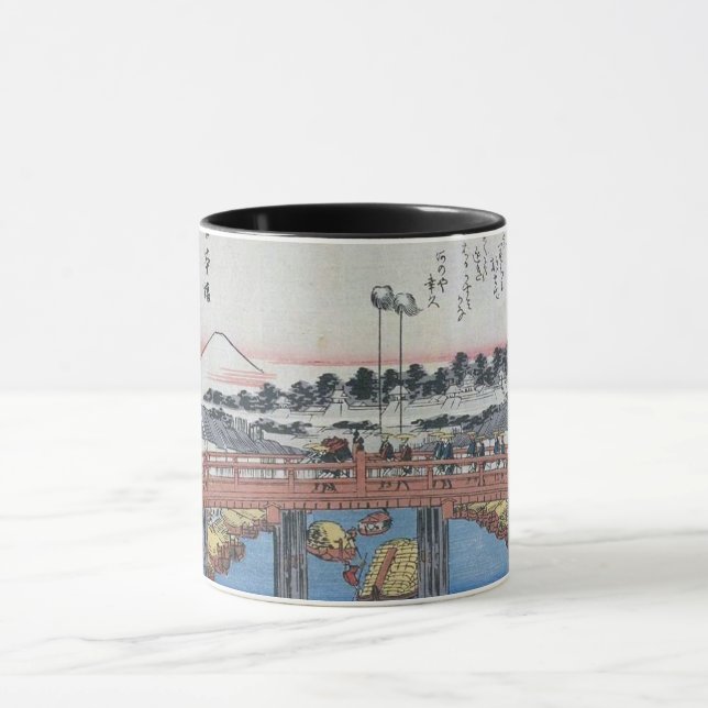 Vieille tasse japonaise vintage d'art (Centre)