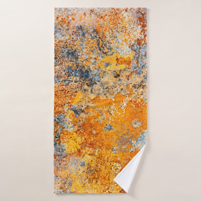 Vieille texture rouille. Grunge arrière - plan en  (Serviette de bain)