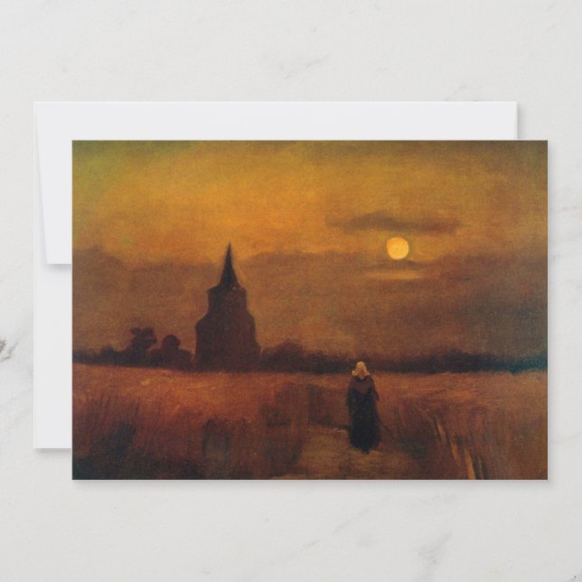 Vieille tour dans les champs par Vincent van Gogh (Devant)