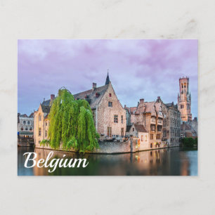 Vieille ville de Bruges et tour du Beffroi Carte p