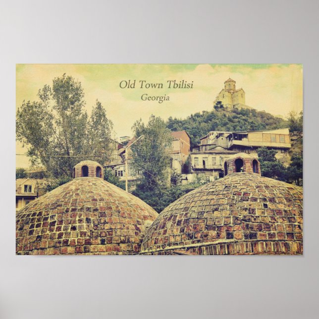 Vieille ville Tbilissi, Géorgie - affiche (Devant)