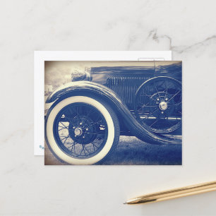Vieille voiture automobile antique carte postale b