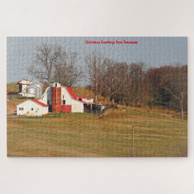 Vieilles granges du Tennessee. Puzzle (Horizontal)