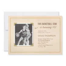 Vieilles invitations d'anniversaire de photo de