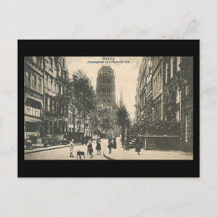 Vielle carte postale, Gdansk/Danzig - Jopengasse