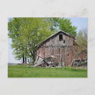 Vielle grange en Ohio rural Carte postale