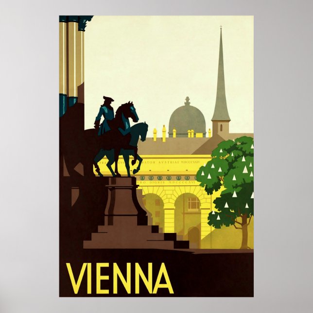 Vienna ~ Vintage Austrian Travel Poster (Devant)
