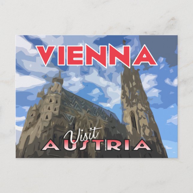Vienne, Visite Autriche Carte postale (Devant)