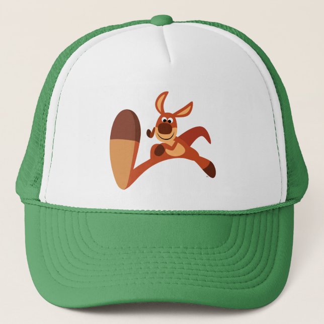"Viens ! !" Caricature mignon Casquette Kangaroo (Devant)
