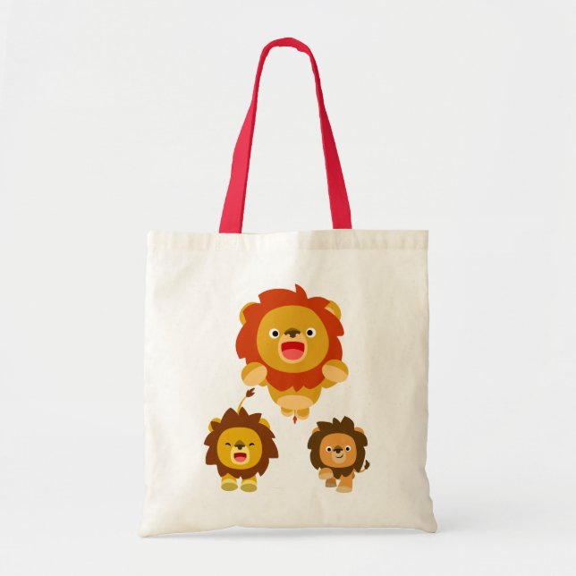 'Viens ! ! ' Sac trois mignons Lions Cartoon (Devant)