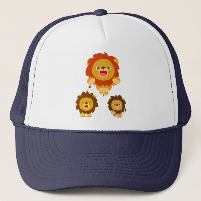 'Viens ! ! ' Trois mignons Casquette de Lions Cart (Devant)