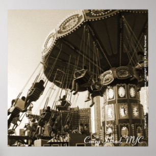 "Viens voler avec moi", affiche de Coney Island, N