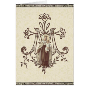 Vierge catholique Marie Mont Carmel Religieux