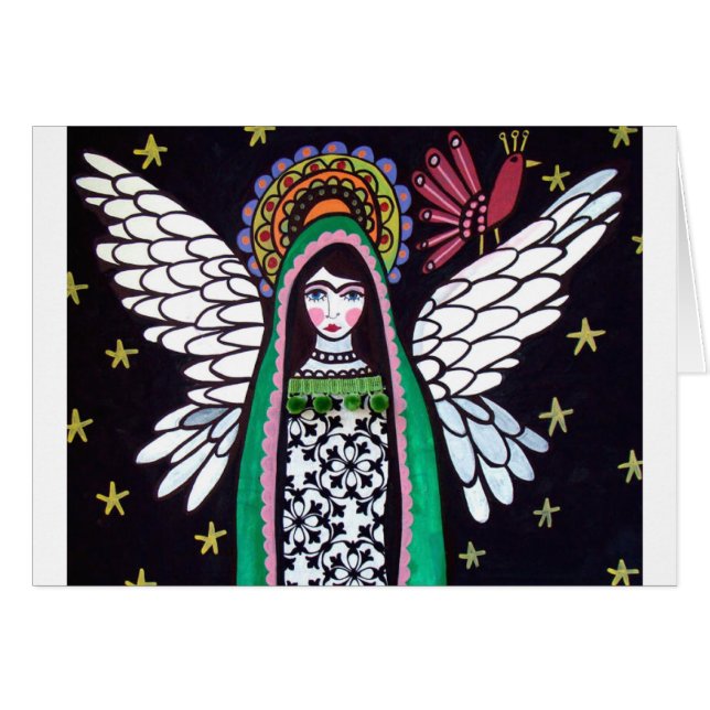 Vierge d'ange d'art de Guadalupe par Heather (Devant horizontal)