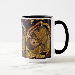 Vierge de Kiev Ukraine Madonna Mug Closeup