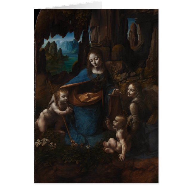 Vierge des Rochers par Léonard de Vinci (Devant)