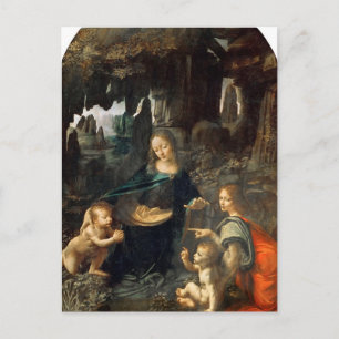 Vierge des Rochers par Leonardo da Vinci Carte pos