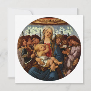 Vierge et enfant avec huit anges par Botticelli