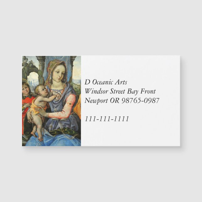 Vierge et enfant avec saint Joseph et un ange (Devant)