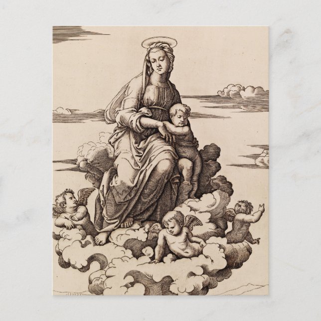 Vierge et Enfant dans les Nuages (Devant)