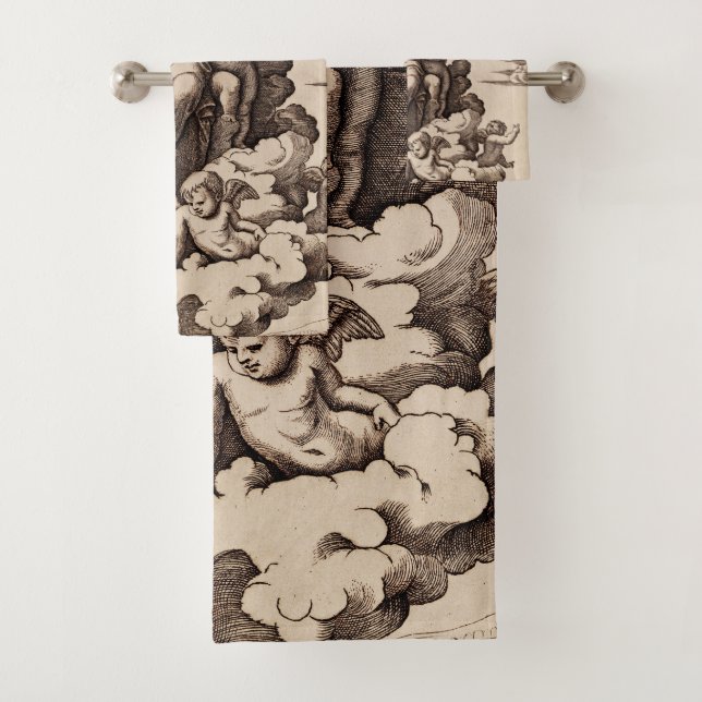 Vierge et Enfant dans les Nuages (En situation)