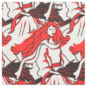 Vierge le premier tissu de motif d'art de zodiaque