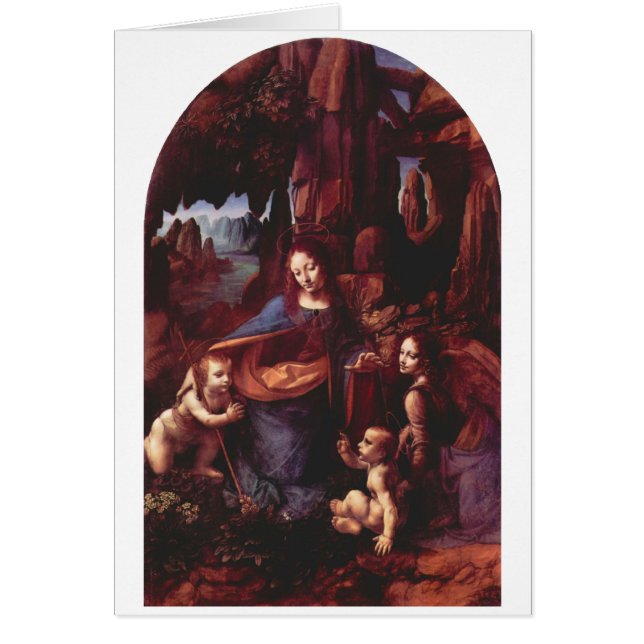 Vierge (Madone) aux rochers de Léonard de Vinci (Devant)