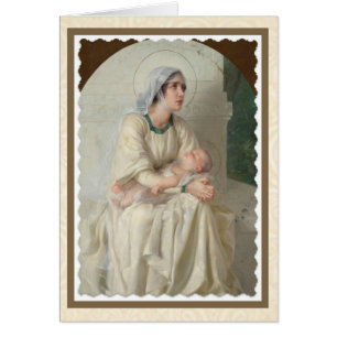 Vierge Marie avec Enfant Jésus dormir