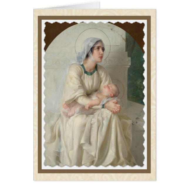 Vierge Marie avec Enfant Jésus dormir (Devant)