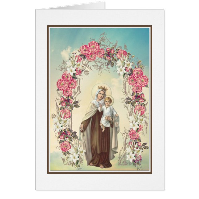 Vierge Marie béni religieux le mont Carmel (Devant)