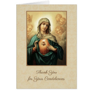 Vierge Marie Catholicisme Condoléances Merci