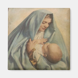 Vierge Marie et bébé Jésus aimant